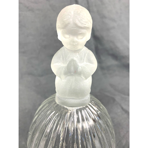 VTG Goebel Clear German Crystal Glass Bell 1978 Praying Choir Child Christmas - Picture 2 of 11